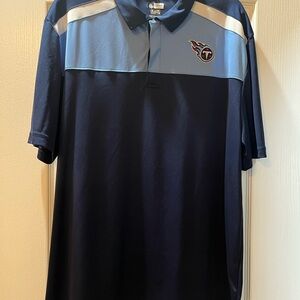 NFL Dark Blue and Light Blue Polo Shirt